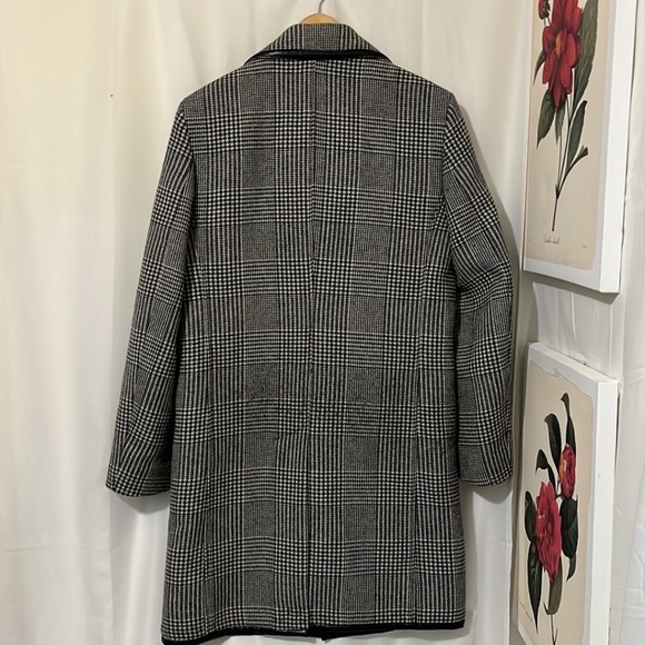 Zara Man Houndstooth Zip Coat - Picture 4 of 4